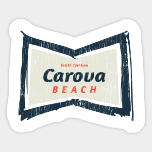 Carova, NC Summertime Vacationing Bowtie Sign Sticker